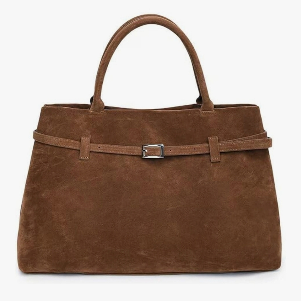 Fine Lux Faux Suede Tote Bags NWT